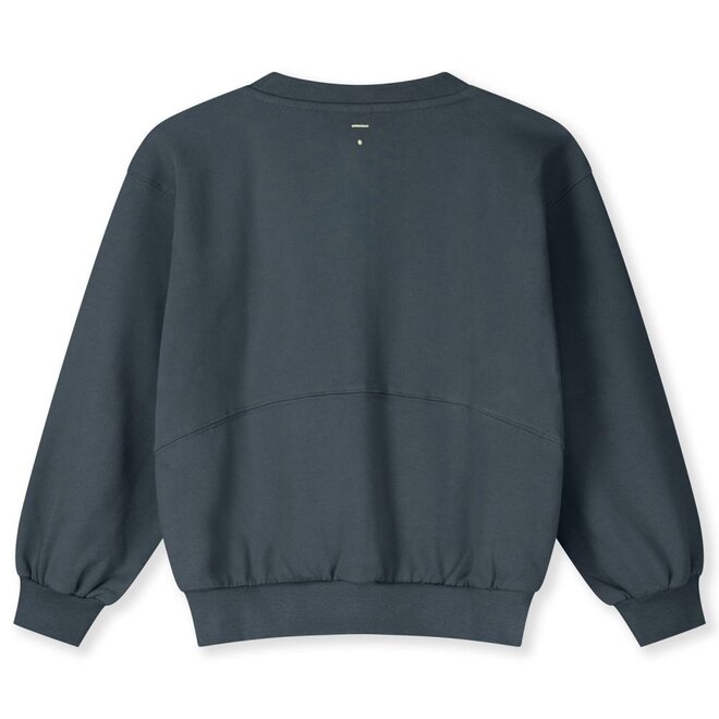 Gray Label | Bomber Sweatshirt With Zip GOTS Blue Grey