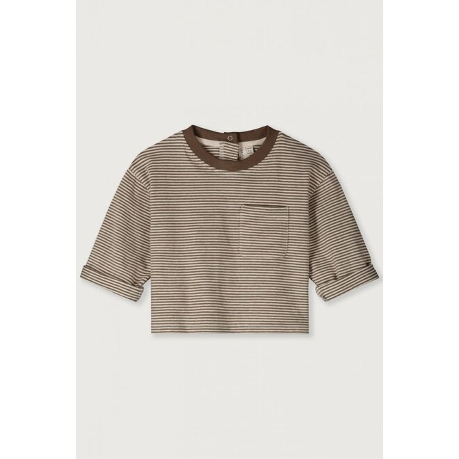 Gray Label | Baby Longsleeve Pocket Tee GOTS Woody Cream