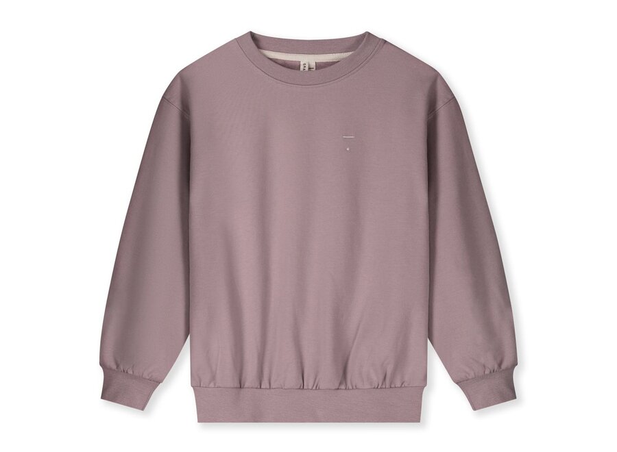 Dropped Shoulder Sweater GOTS Berry