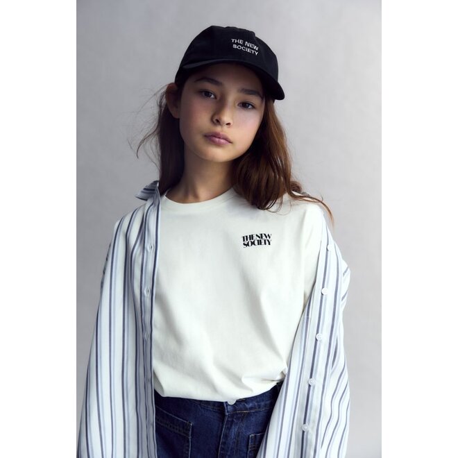 The New Society | Estela Teen Shirt Infinite Navy Stripes