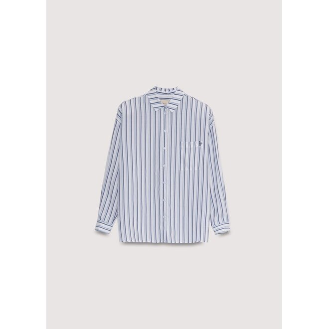 The New Society | Estela Teen Shirt Infinite Navy Stripes