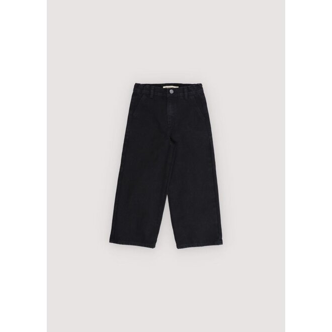 The New Society | TNS Denim Wide Leg Pant Black