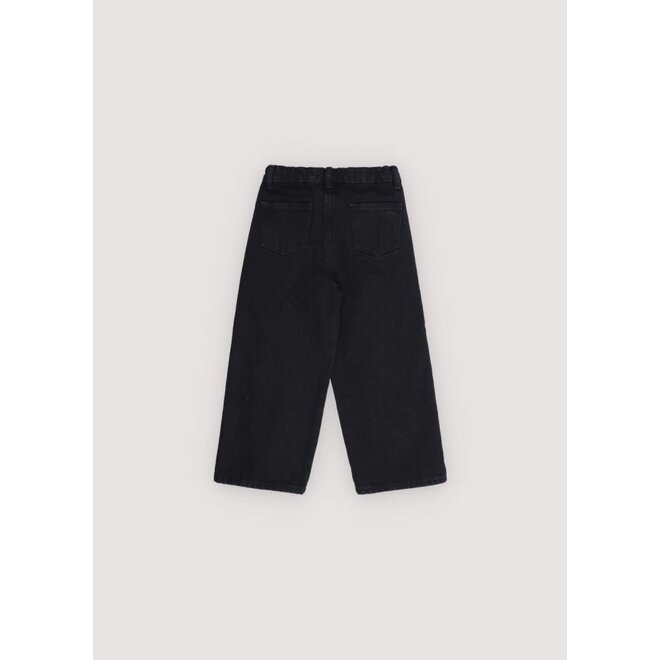 The New Society | TNS Denim Wide Leg Pant Black