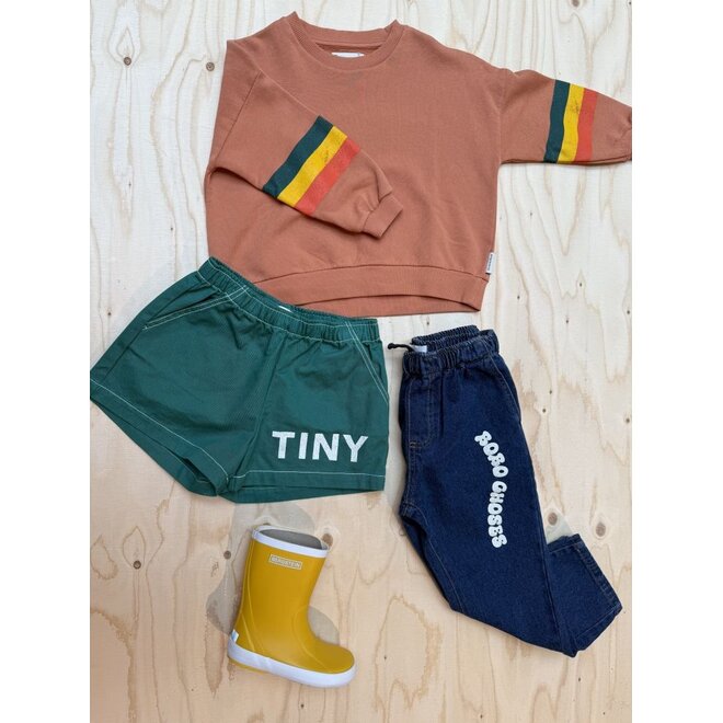 Tinycottons | Solid Logo Short Dark Emerald