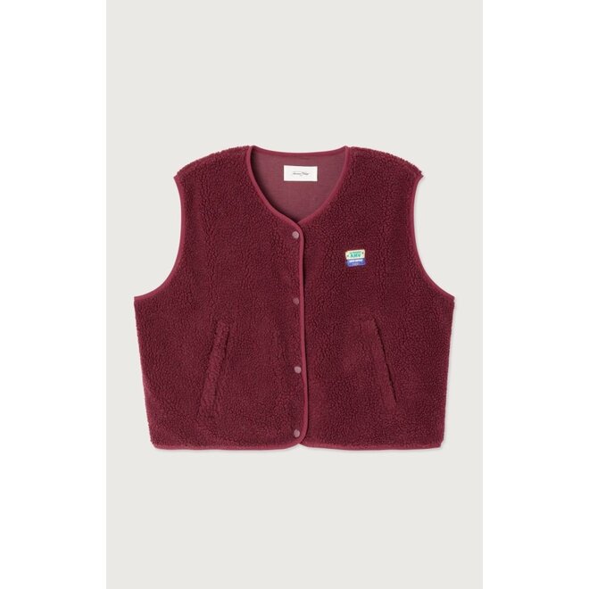 American Vintage | Hoktown Bodywarmer Burgundy Melange