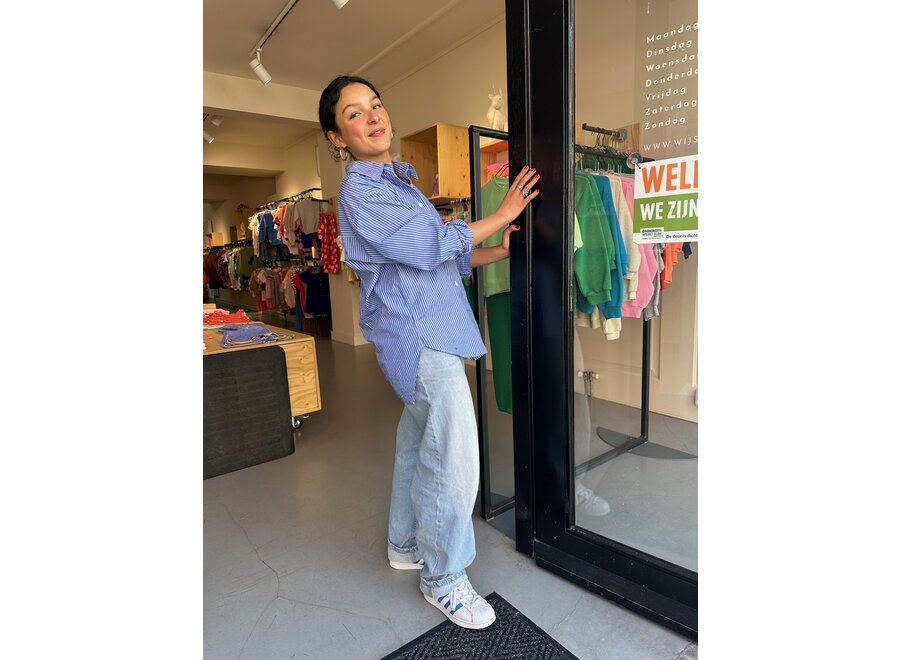 American Vintage | Zatybay Blouse Aqua Stripes