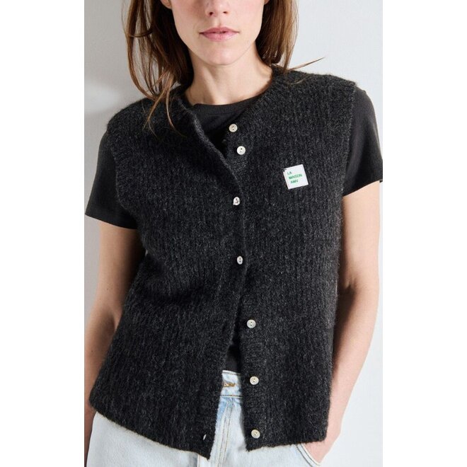 American Vintage | East Gilet Charcoal Melange