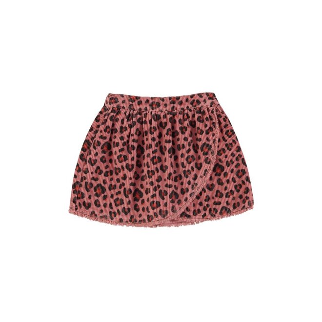 Short Skirt Pink Animal Print