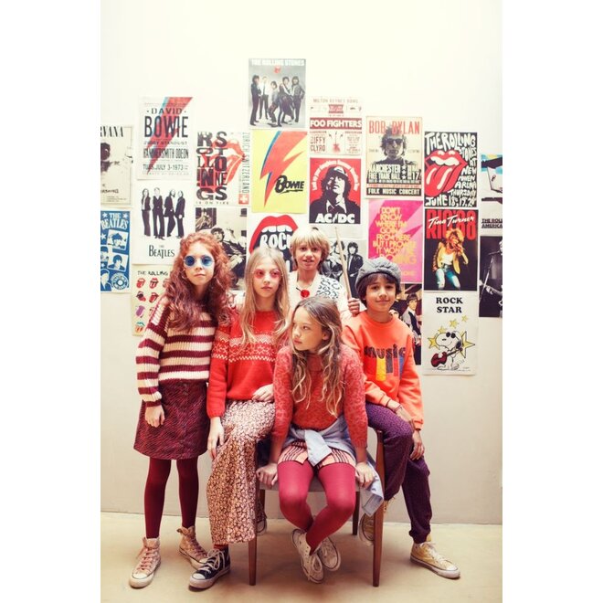 Piupiuchick | Short Skirt Bordeaux Zebra Print