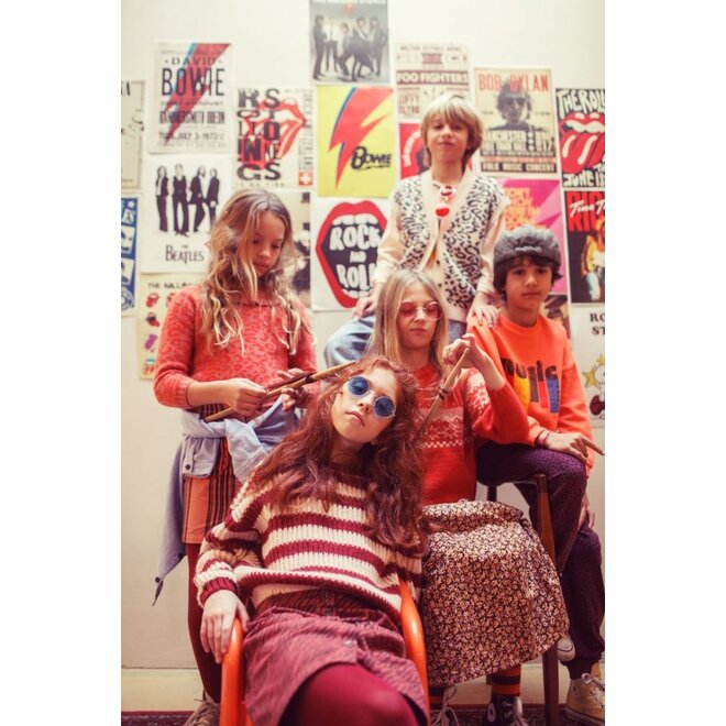 Piupiuchick | Short Skirt Bordeaux Zebra Print