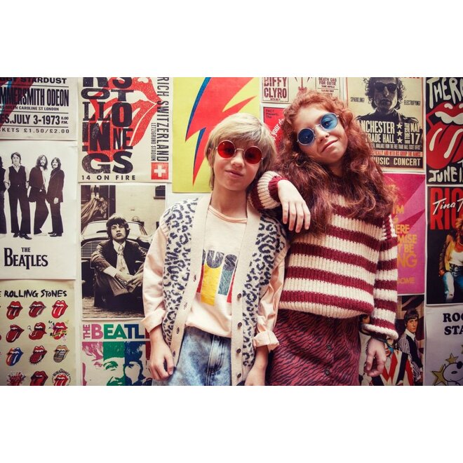 Piupiuchick | Short Skirt Bordeaux Zebra Print