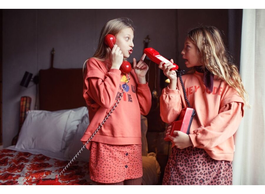 Piupiuchick | Short Skirt Raspberry Black Flowers