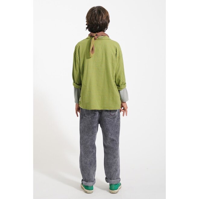 Piupiuchick | Unisex Trousers Washed Black Denim