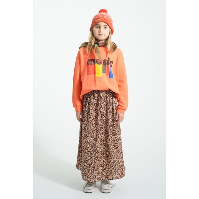 Piupiuchick | Sweatshirt Orange "Music" Print