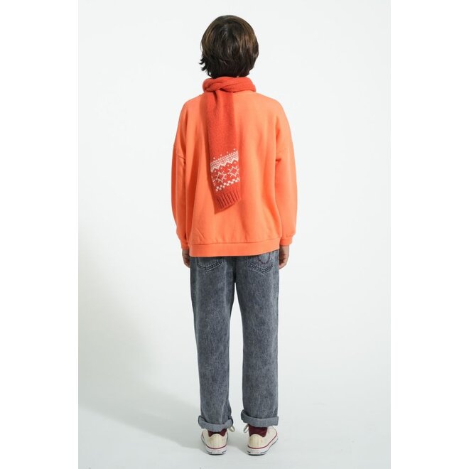 Piupiuchick | Sweatshirt Orange "Music" Print