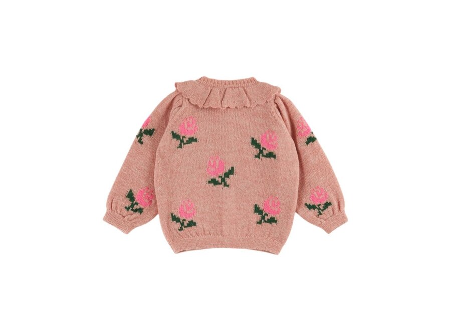 Emile et Ida | Cardigan Fleurs Rose