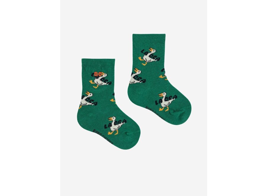La Oca All Over Short Socks Green