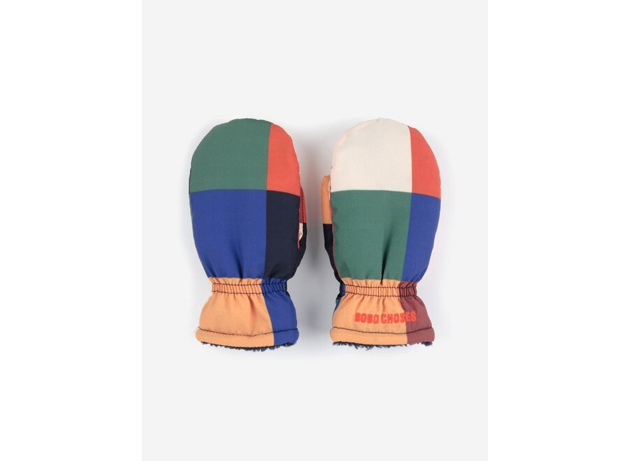 Bobo Choses | Multicolor Tiles Mittens Multicolor
