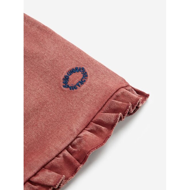 Bobo Choses | Tic Tac Toe Ruffled Skirt Brown