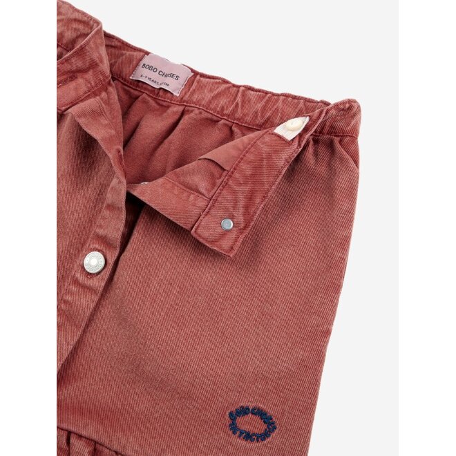 Bobo Choses | Tic Tac Toe Ruffled Skirt Brown