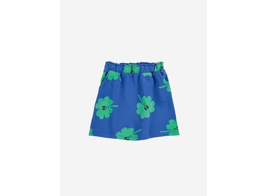 Lucky Clover All Over Skirt Blue