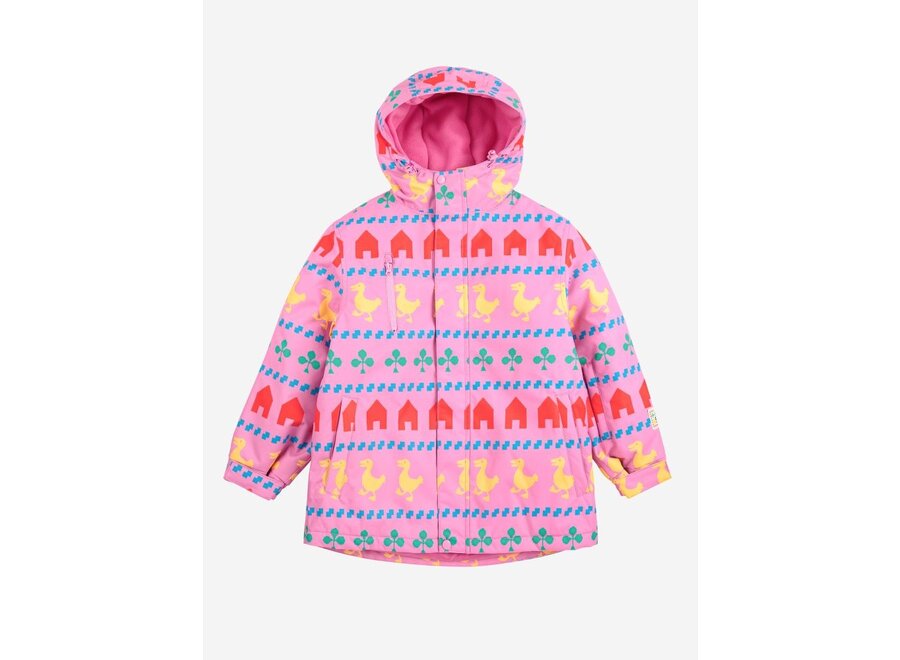 Farm All Over Ski Anorak Fuchsia