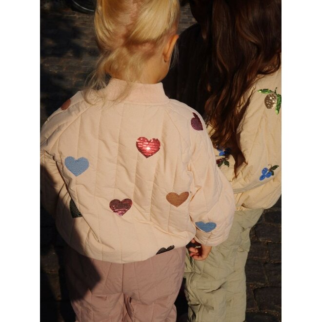 Konges Sløjd | Juno Sequin Bomber Jacket Cameo Rose