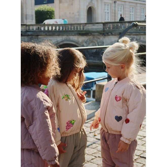Konges Sløjd | Juno Sequin Bomber Jacket Cameo Rose