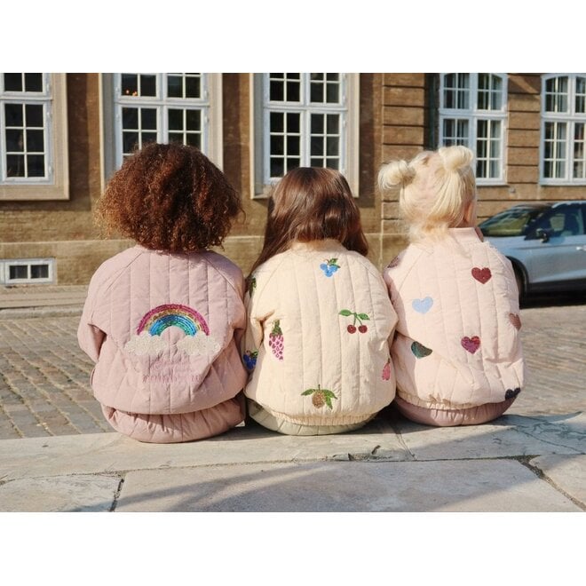 Konges Sløjd | Juno Sequin Bomber Jacket Cameo Rose