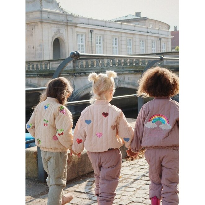 Konges Sløjd | Juno Sequin Bomber Jacket Cameo Rose