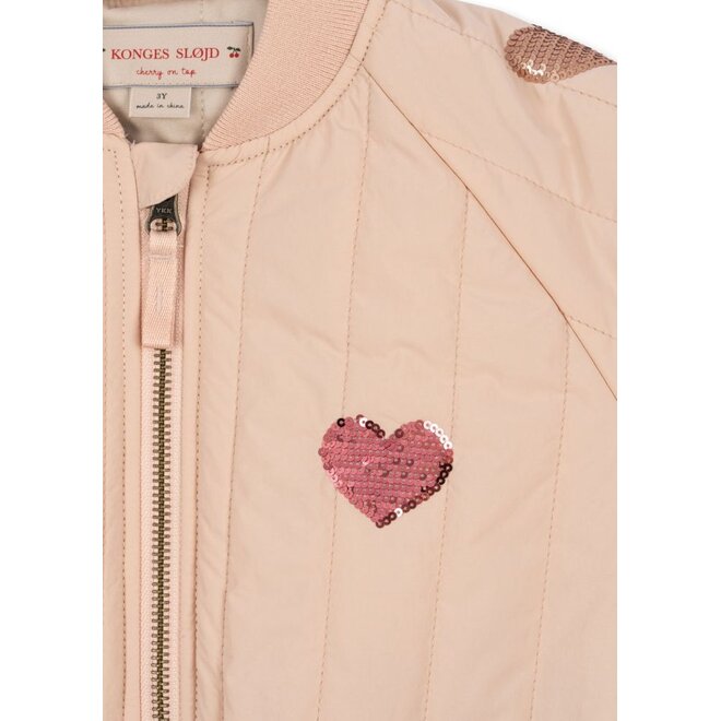 Konges Sløjd | Juno Sequin Bomber Jacket Cameo Rose