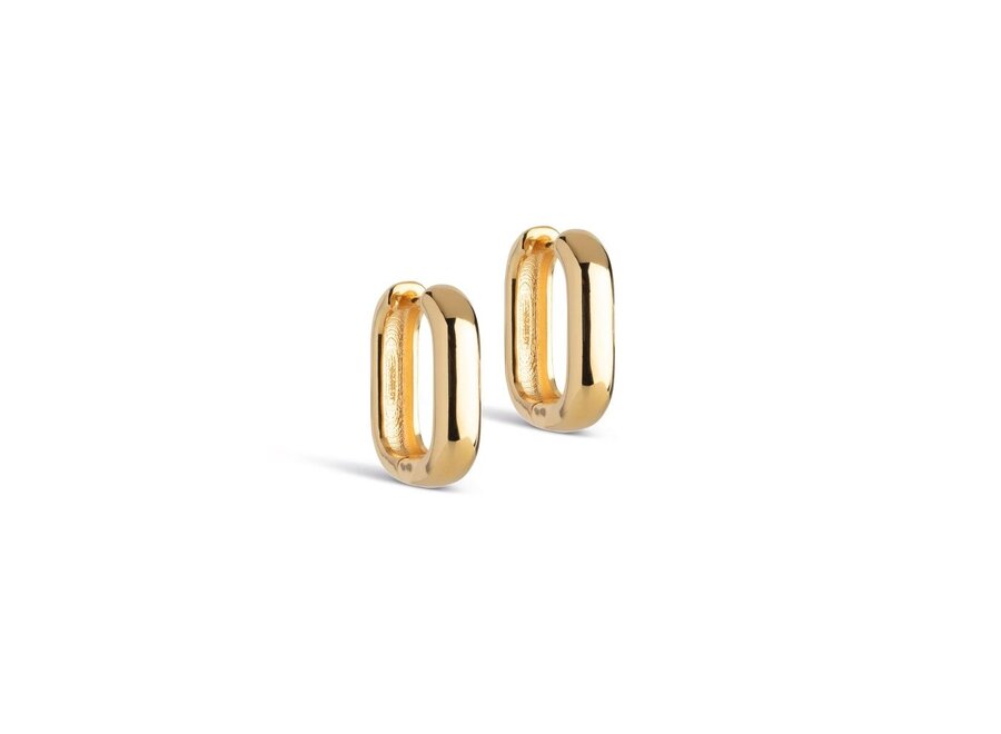 Enamel Copenhagen | Square Gouden Hoops 18mm