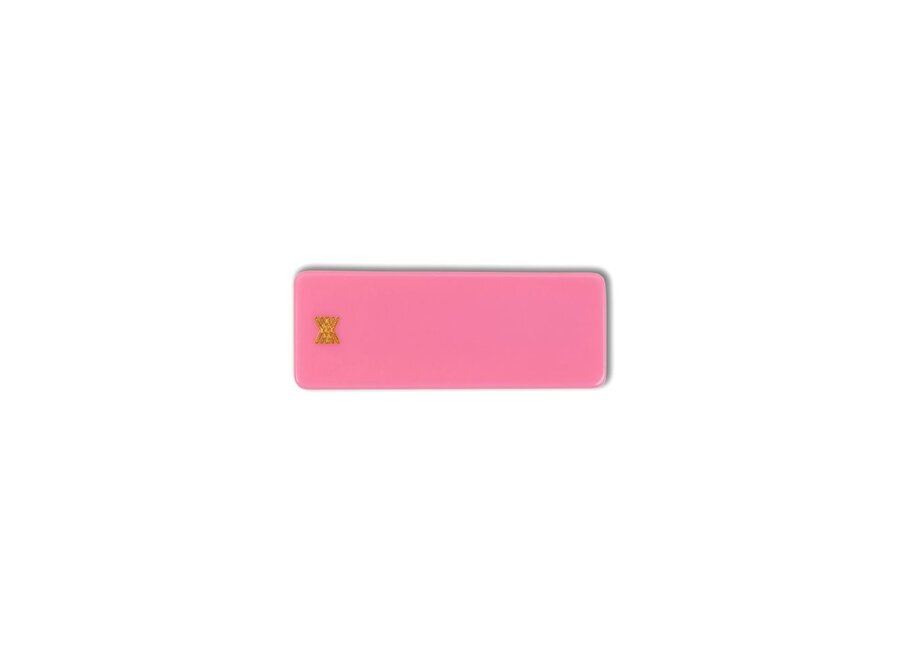Squared Hair Clip Pink Blush