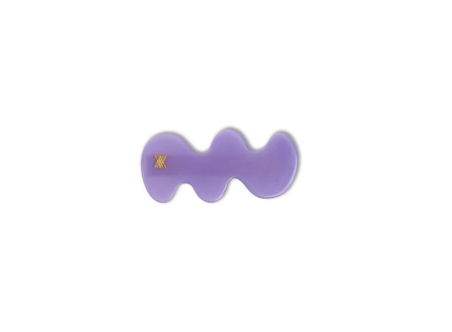 Wavy Hair Clip Violet Lavender