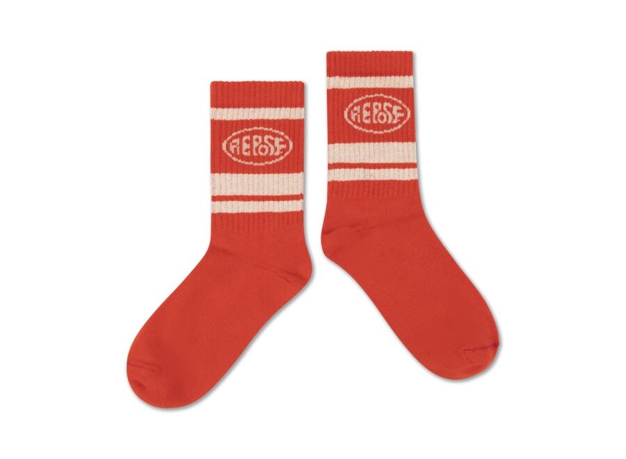Sporty Sock Radiant Red Logo