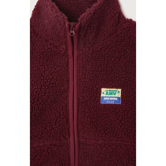 American Vintage | Hoktown Kids Vest Burgundy Melange