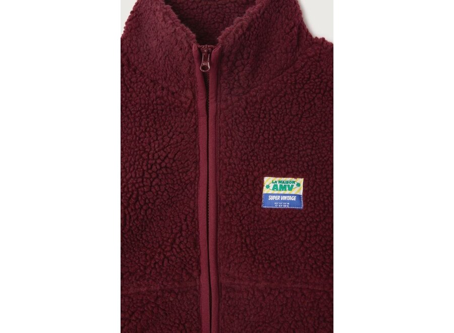 American Vintage | Hoktown Kids Vest Burgundy Melange