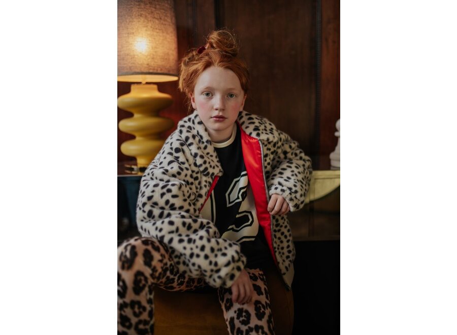 Repose ams | Faux Fur Bomber Dalmatian
