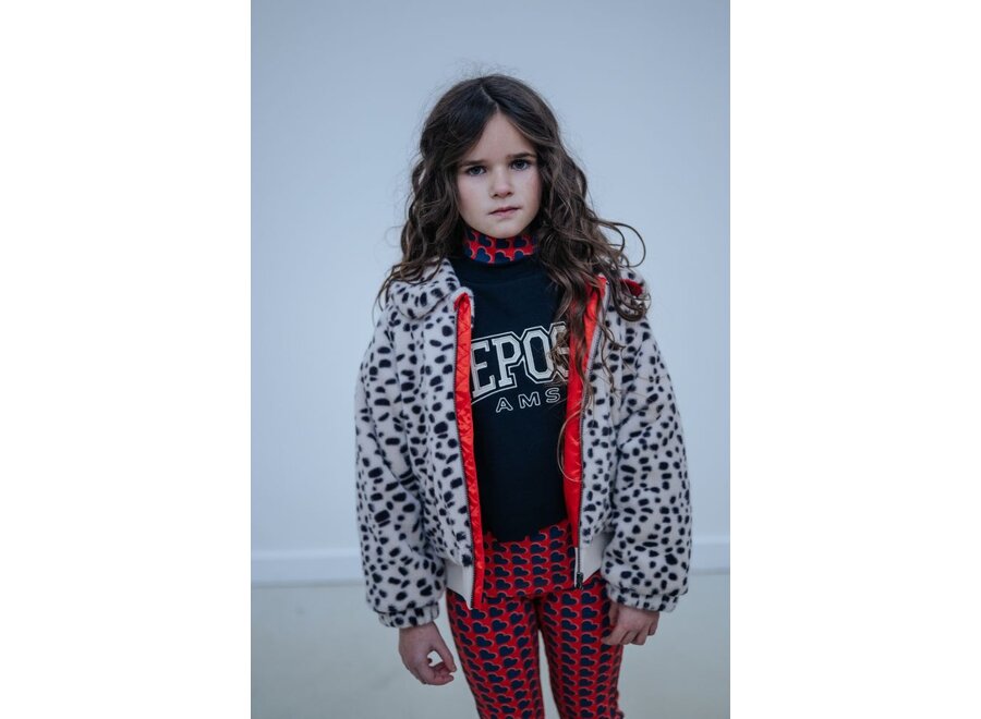 Repose ams | Faux Fur Bomber Dalmatian