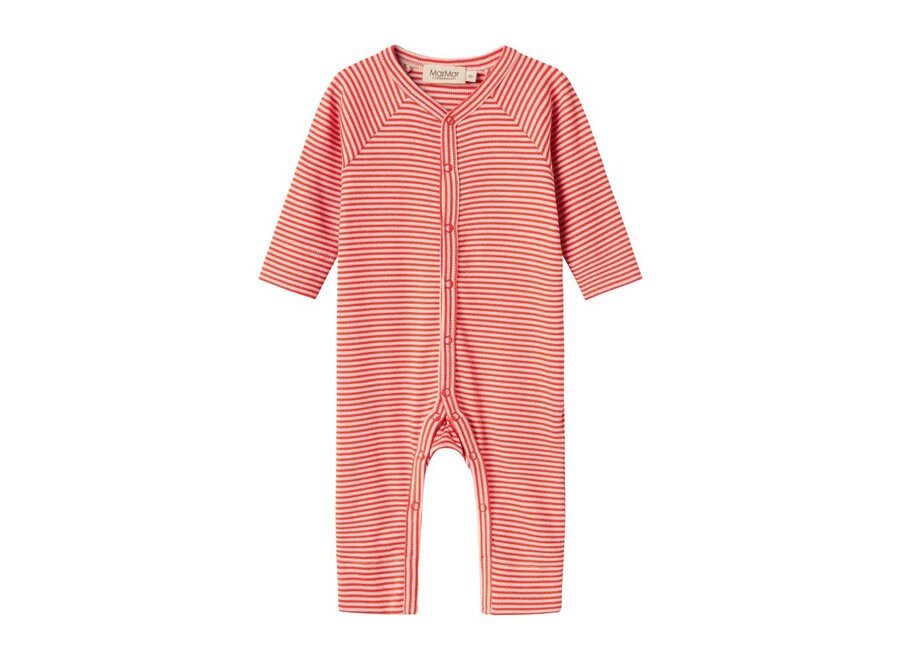 Rena Romper Red Stripe