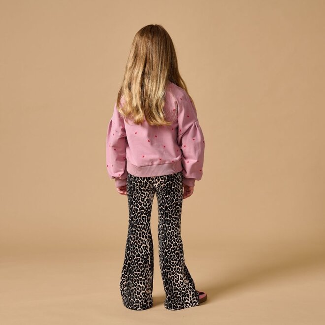 Petit Blush | Bowie Flared Pants Leopard