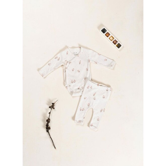 Play Up | PA00/0AR11202 Printed Rib Flamé Romper Pencil Bolotas