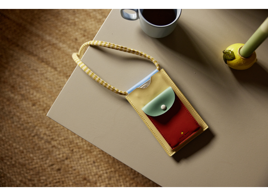 Sticky Lemon | Phone Pouch Wonders Sandy Yellow + Shipwreck Rust