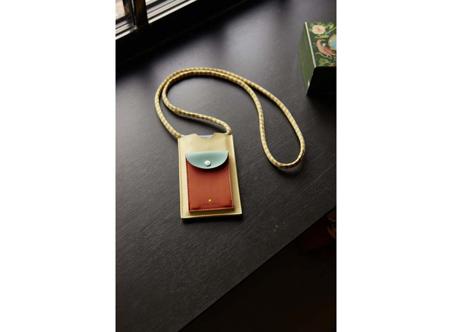 Sticky Lemon | Phone Pouch Wonders Sandy Yellow + Shipwreck Rust