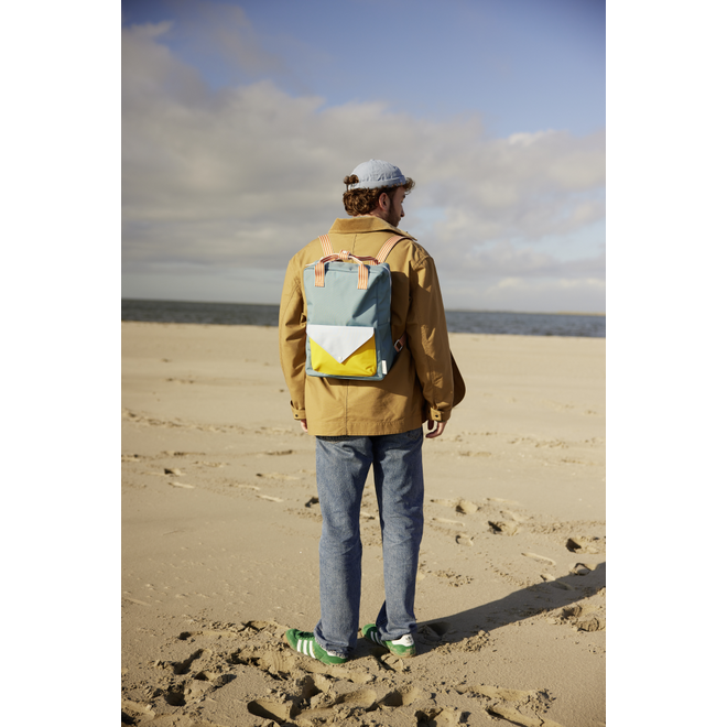 Sticky Lemon | Backpack Large Wonders Envelope Zissou Blue + Shipwreck Rust