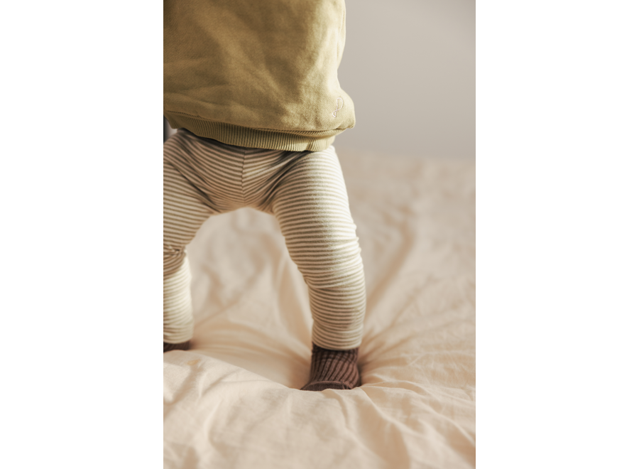 Phil&Phae | Leggings Stripes Soft Moss Stripes