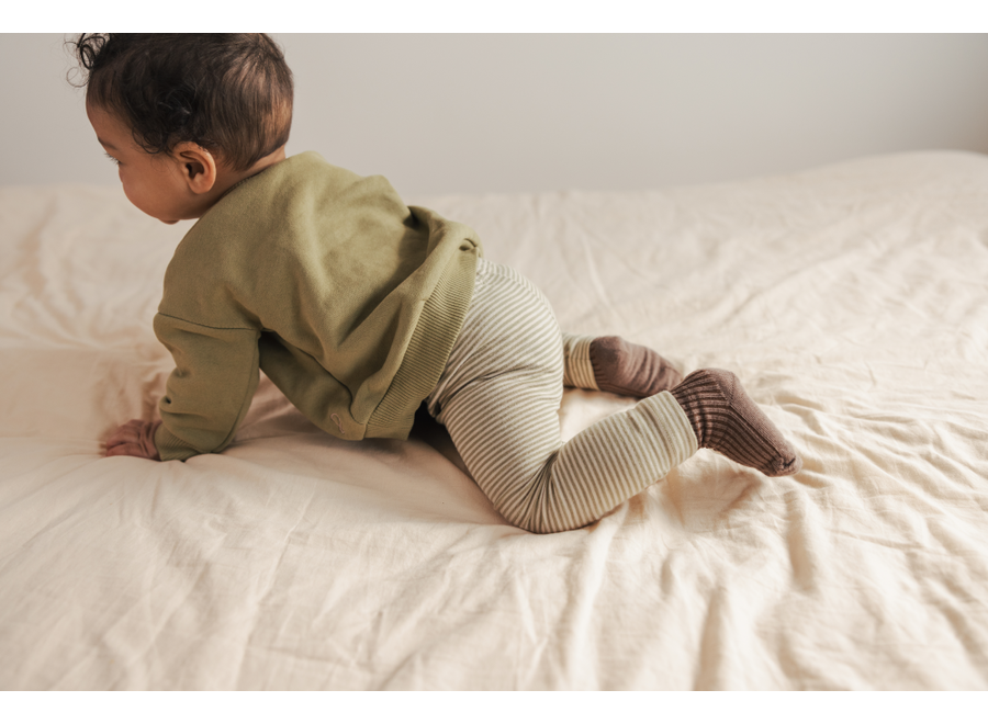 Phil&Phae | Leggings Stripes Soft Moss Stripes