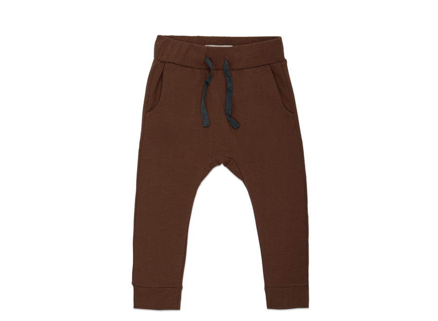 Drop-Crotch Sweat Pants Chocolate