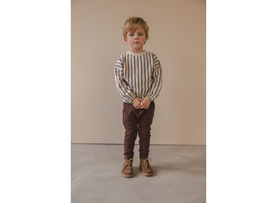 Phil&Phae | Sweater Slub Stripes Graphite Stripes