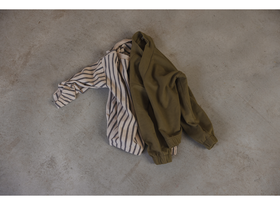 Phil&Phae | Sweater Slub Stripes Graphite Stripes